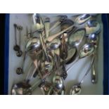 A good quantity of silver teaspoons, various dates and makers,
