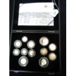 A Royal Mint 2009 issued silver proof coin set no.