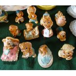 A collection of twelve assorted Pendelfin figurines, to include: 'Newsie', 'Rosa', 'Victoria',