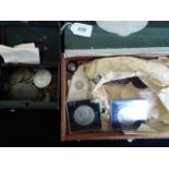 Two boxes containing a quantity of mixed coins, Great Britain and overseas,