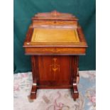 A late Victorian rosewood and inlaid Dav