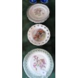 A collection of twelve Victorian ribbon