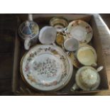 A quantity of tea wares to include a Crown Staffordshire part tea set, a Sadler's 'Oliver Twist'