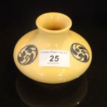 A Moorcroft trial vase with Flamminian design, of squat bulbous form,