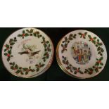 A collection of twelve 1970's & 1980's Royal Grafton Christmas plates, each 21cm diameter.