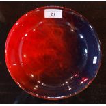 A Royal Doulton Flambe Sung bowl, circa 1920, 18cm diameter.