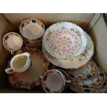 A quantity of ceramics to include: two hand painted Royal Crown Derby cabinet plates,