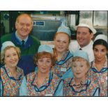 Thelma Barlow signed colour 10x8 photo from Dinnerladies. Good condition