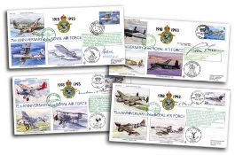 75th Ann RAF VIP signed collection. A near complete set of 29 of the 30 covers comm. 75th ann. RAF