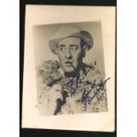 Bud Flanagan signed vintage 6 x 4 portrait photo. Good condition