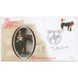 Jilly Cooper All the Queen’s Horses. The Household Cavalry FDC signed Jilly Cooper authoress. Good