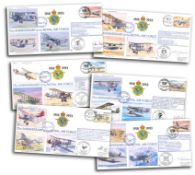 75th Ann RAF pilot signed collection. A near complete set of 28 of the 30 covers comm. 75th ann. RAF