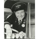 Reg Varney Black and white 8x10 photograph On The Buses autographed by the late Reg Varney (1916 –