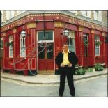 Craig Fairbrass signed colour 10x8 photo of him outside Queen Vic in Eastenders in which he played