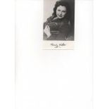 Nancy Wake GM13.5 x 8.5 cm photo signed by one of the most decorated women of WW-2. She joined the