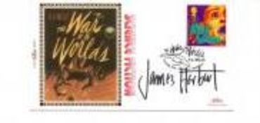 James Herbert H G Wells’ The War of the Worlds Science Fiction Benham FDC signed James Herbert