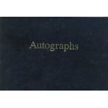 Music TV autograph album Black hardcover 6 x4 autograph album with over 70 sigantures of Music &
