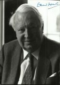 Sir Edward Heath Black and white 8x6 portrait photograph autographed by former Prime Minister Sir