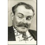 Jimmy Edwards DFC Wonderful vintage black and white postcard autographed by comedy script writer and