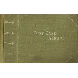 Vintage Autograph Photograph Album. Large Green hardbacked postcard album with 50+ vintage 6 x 4 b/w