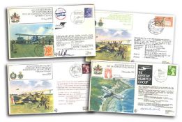 Famous First Flight FF cover collection. Complete set of the 40 covers comm. aviation firsts, all