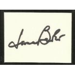 Leonard Bernstein Undedicated signature piece in the hand of Leonard Bernstein (1918 - 1990). Best