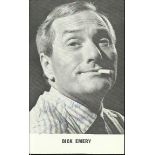 Dick Emery Black and white 6x4 portrait photograph signed by legendary entertainer Dick Emery (