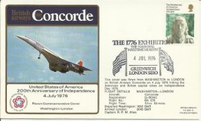 Concorde United States of America 200th Anniversary of Independence 4th July 1976 cover with