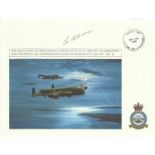 Chas Chandler DFC* WW2 Tirpitz Raider signed 1993 Dambuster Lancaster cover flown over the Derwent