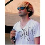 Tim Burgess 8x10 colour photo of Tim, lead singer of The Charlatans, signed by him at Q Awards,