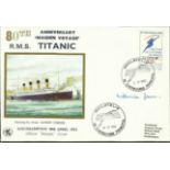 Millvina Dean Titanic Survivor signed 1992 Rembrandt 80th ann Maiden Voyage cover with Cherbourg