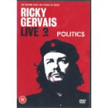 DVD for Ricky Gervais stand-up show Politics. Excellent condition with the DVD inside. Autographed