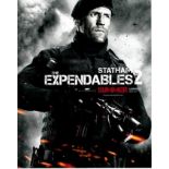 Jason Statham 8x10 colour photo of Jason from The Expendables, signed by him at The Expendables 3