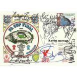1988 FA Cup Final Dawn cover, Liverpool v Wimbledon, autographed by many players from Wimbledon,