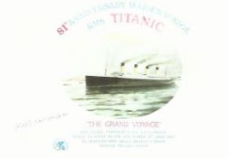 Edith Haisman Titanic Survivor signed 81st Ann Rembrandt colour 6 x 4 postcard, Stamped, numbered