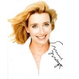 Emma Thompson 8x10 colour photo of Emma, signed by her in NYC, Oct, 2014. Good condition