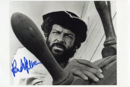 Bud Spencer signed 10x6 b/w photo. Good condition