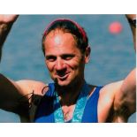 Sir Steve Redgrave 10x8  colour photo of Steve, signed by him at St Andrews Golf Course, 2013