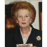 Margaret Thatcher signed stunning colour 10 x 8 portrait photo at the height of her powers. Good