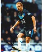 Wes Brown player with Man Utd signed colour 10x8 photo.  Good condition
