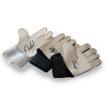 Football Autographed Goalkeeping gloves collection. Three unidentified autographed football