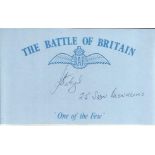 J W Ditzel 25 Sqn Blenheims Battle of Britain signed index card. Good condition