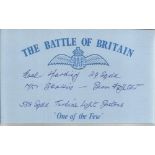 N D Harding 29 Sqn Battle of Britain signed index card. Good condition