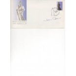 QUEEN S BIRTHDAY FDC Signed John Lowie Sculptor. Good condition