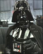 Dave Prowse Excellent colour 8x10 photograph autographed by Dave Prowse seen here as Darth Vader