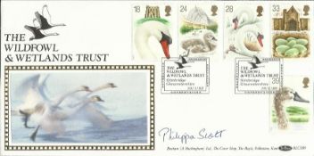 Lady Philippa Scott 1993 Benham Wildfowl and Wetlands Trust official first day cover with the full