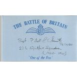 L E Hoope-Smith 234 Sqn Battle of Britain signed index card. Good condition