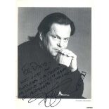 8x6 black and white portrait photograph signed by film director Terry Gilliam. Best known as one