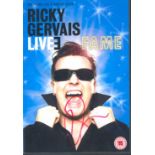 DVD for Ricky Gervais stand-up show Fame. Excellent condition with the DVD inside. Autographed by