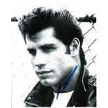 John Travolta 8x10 photo of John from Grease, signed by him in NYC, June, 2013. Good condition